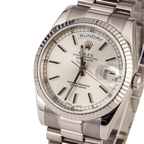 rolex white gold day-date|Rolex Day-Date 118239.